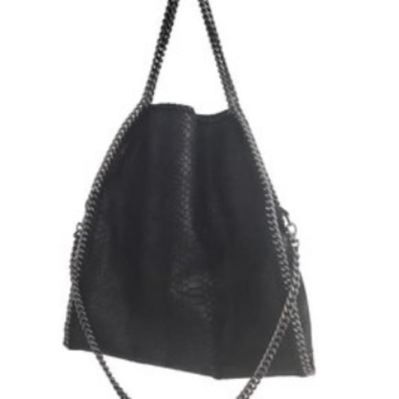 Lavorazione Artiginale Handbags - Lavorazione Artiginale Croc Embossed Chain Bag